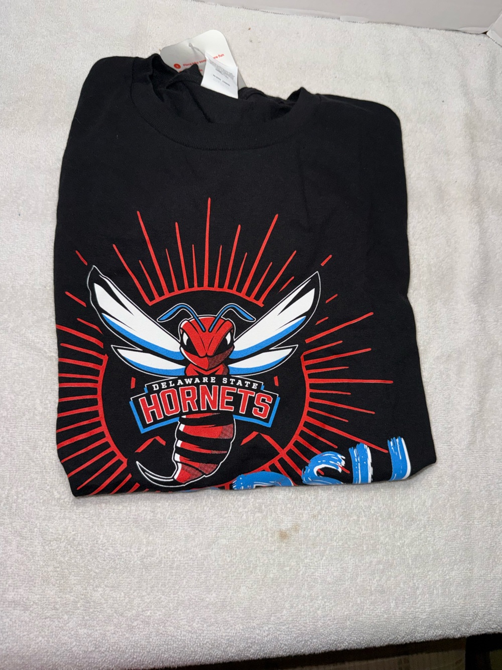 Delaware State Hornets Black Graphic Men’s t shirt
